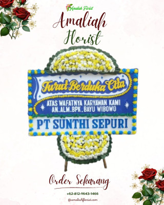 Papan Bunga Duka di Bakung Serumpun