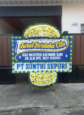 Papan Bunga Duka di Bakung Serumpun