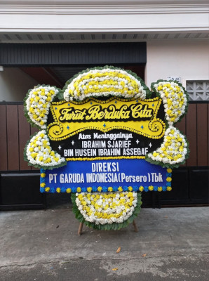 Papan Bunga Duka di Bakung Serumpun