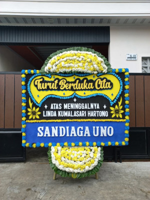 Papan Bunga Duka di Bakung Serumpun